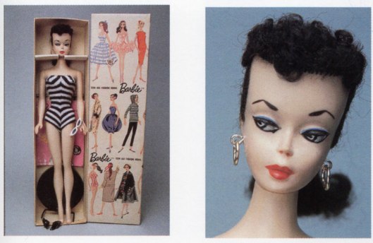 Barbie #1 Brunette caja y primer plano